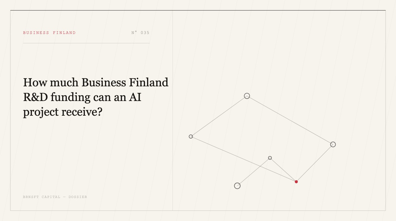 How much Business Finland R&D funding can an AI project receive?