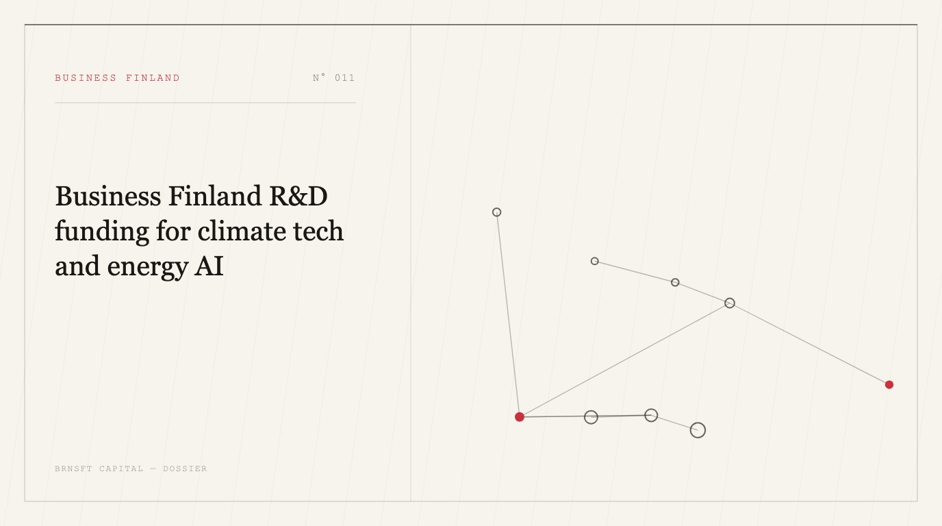 Business Finland R&D funding for climate tech and energy AI