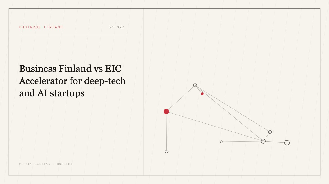 Business Finland vs EIC Accelerator for deep-tech and AI startups