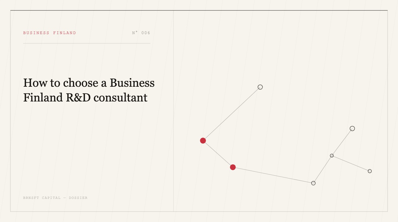 How to choose a Business Finland R&D consultant